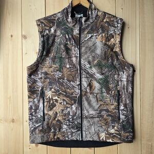 Cinch Realtree Camo Hunting Vest Green Brown Mens XL